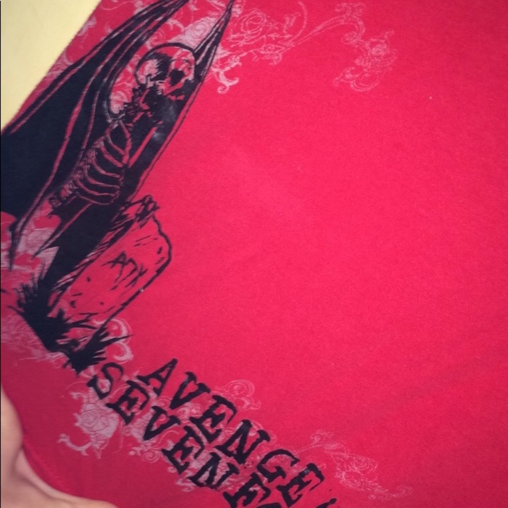 Red avenge sevenfold shirt